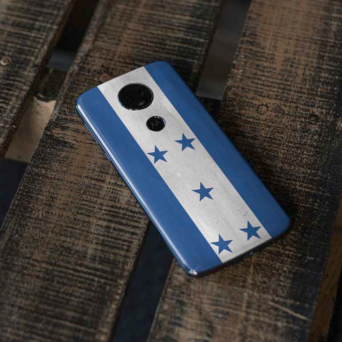 Honduras Flag Distressed Moto E5 Plus Skin
